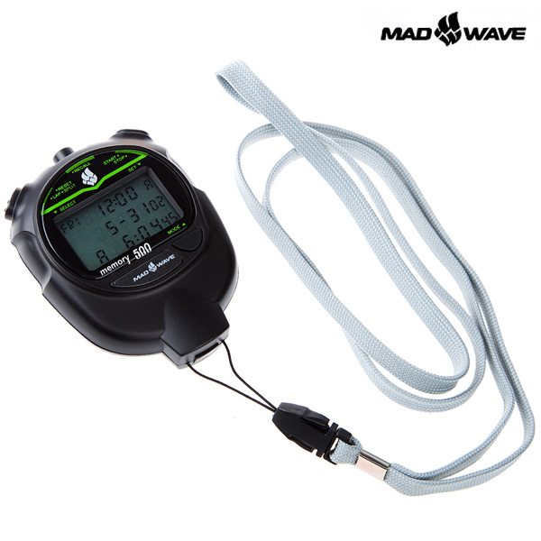 STOPWATCH 500 MEMORY(BLACK) MAD WAVE 훈련용품 시계